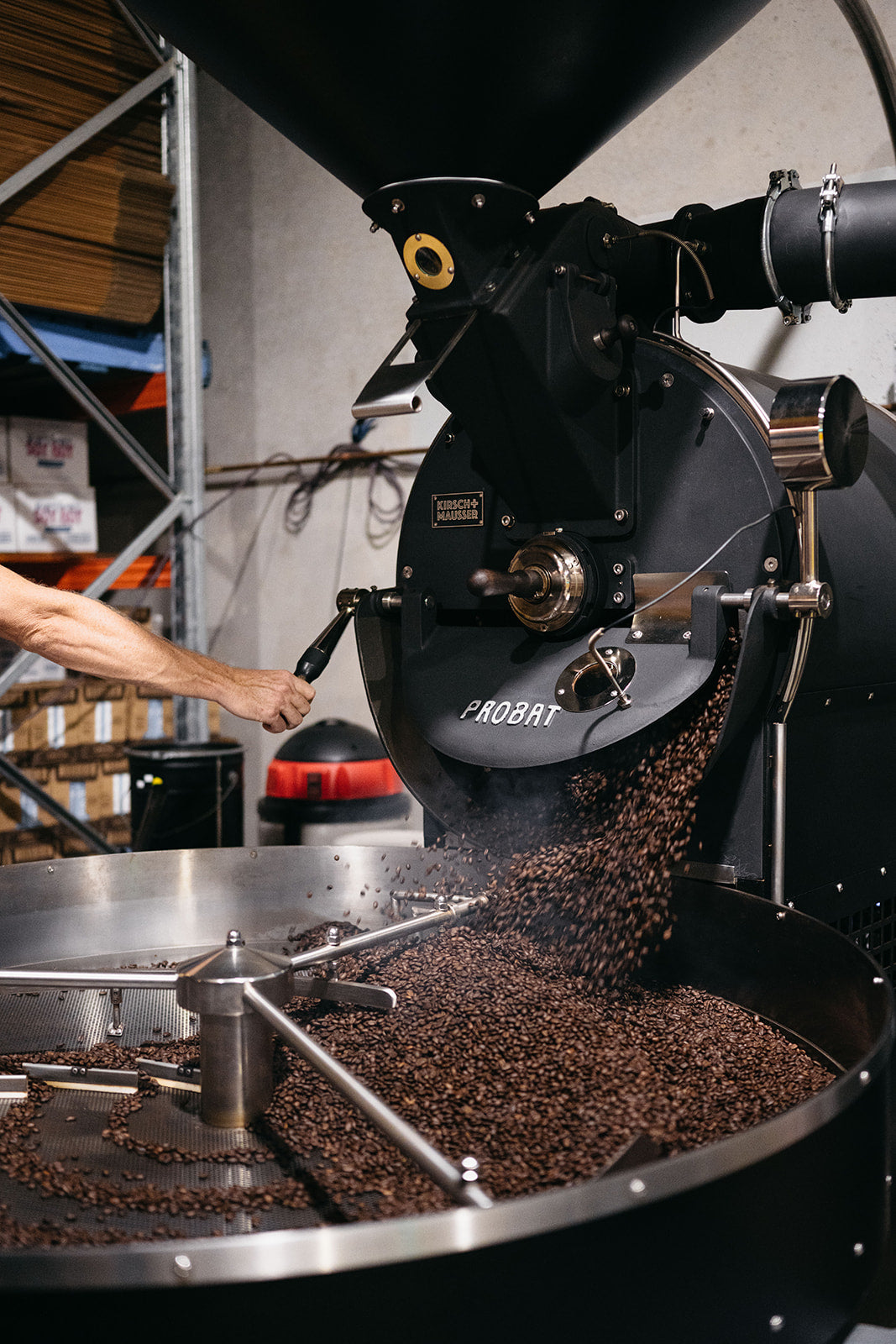 Coffee roasting warehouse
